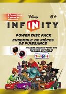 Exclusive Power Disc Packaging at Toys "R" Us.