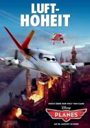 German Poster showing Rochelle with El Chupacabra flying in Germany.