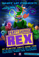 Partysaurus Rex poster.