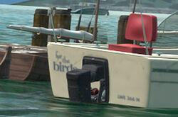 "For the Birds" boat in Finding Nemo.