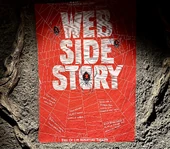 Poster inside the queue for the show.