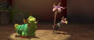 Heimlich, Slim, and Francis performing