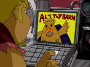 Al's Toy Barn commercial in the Megas XLR episode,Don't Tell Mom the Babysitter's Coop