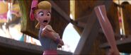 Bo Peep screaming after Woody rips her arm.