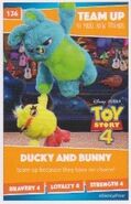 Ducky and Bunny's Disney Heroes Collection Card