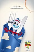 Toy Story 4 Forky Napkin Poster