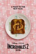 Incredibles 2 Toast Poster