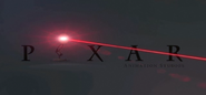 Luxo Jr. shoots a laser out of his light in the Cars 2 logo premier.