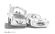 Cars 2 - conceptart finn mcmissile 4