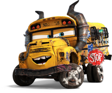 Cars 3 miss fritter toy top