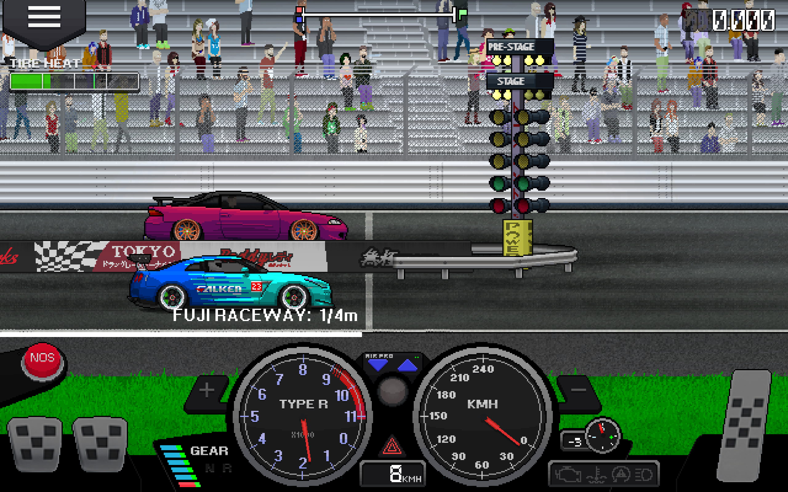 Pixel car racing