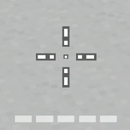 Crosshair for ammo cap display 2-6 round.