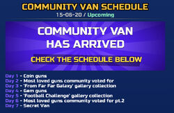 Community Van Schedule