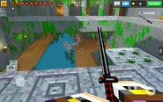The Katana in use in a previous version of the game.