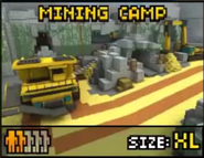 Mining Camp when seeing the bottom of the mountains.