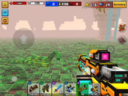 Drilling railgun in player hands