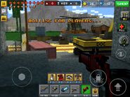 Viewing the red Spawn from the mine