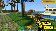 The Impulse Minigun in use.