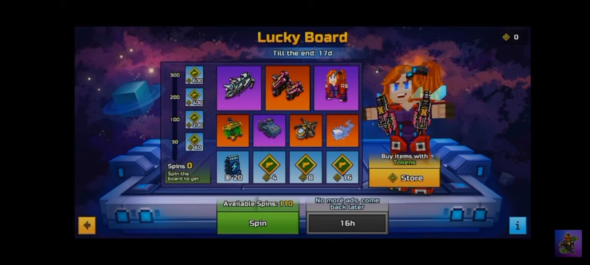 Lucky Board, Pixel Gun Wiki