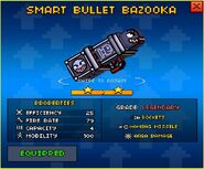 The stats of the Smart Bullet Bazooka.