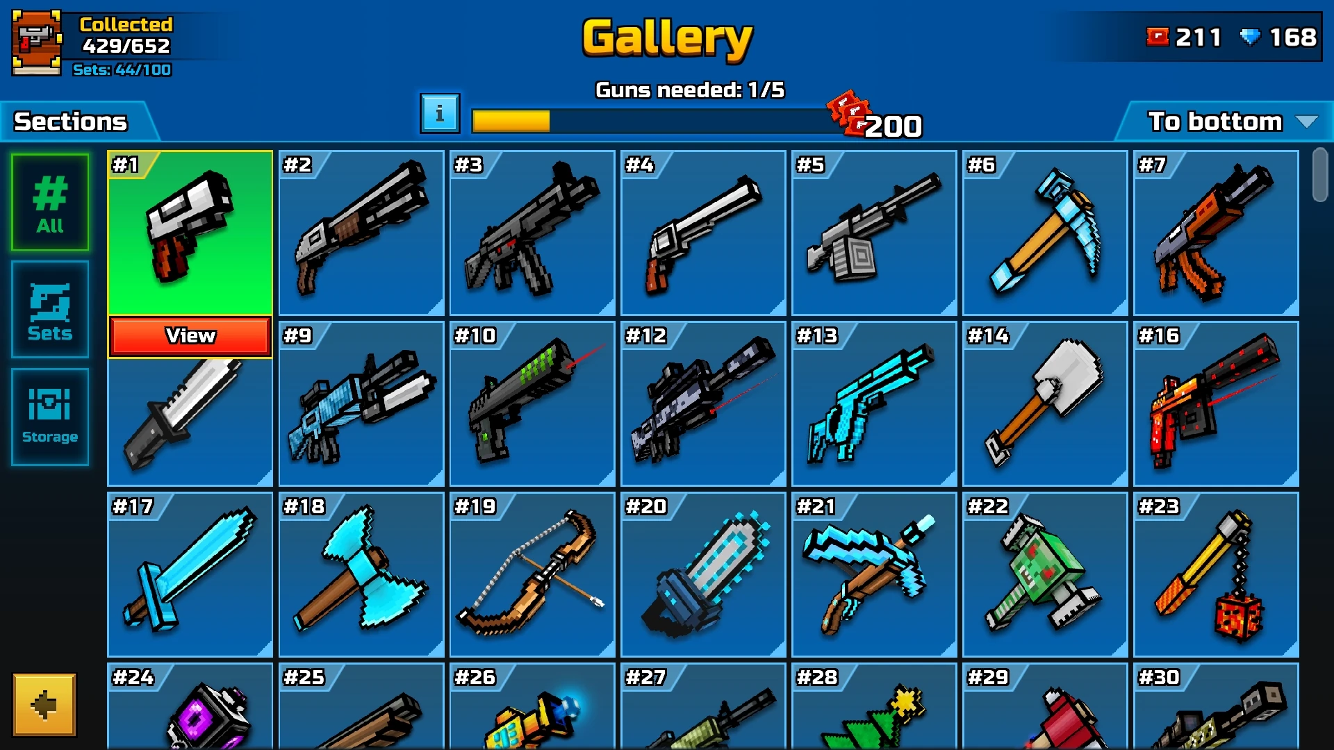 Gun 3d pixel Pixel Gun