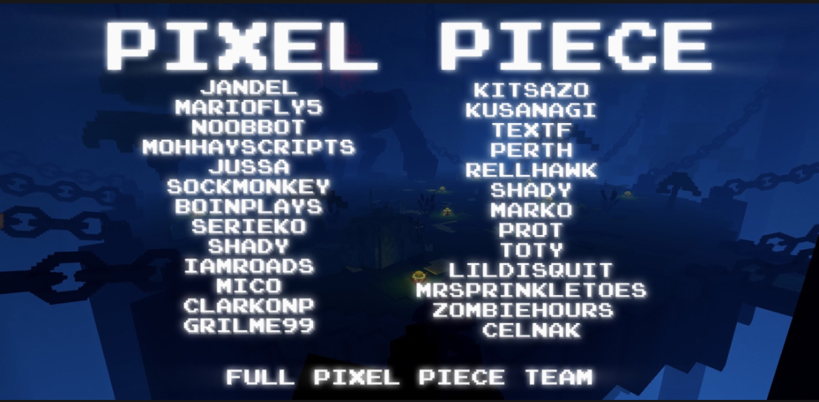 Developer Credits, Pixel Piece Wiki
