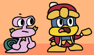 Escargoon and King Dedede.