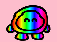 Rainbow "Form" of Bandana Dee. it lasts for a few seconds.