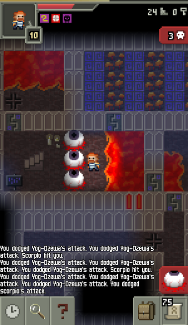 Level generation for Pixel Dungeon? (Screenshot taken from the