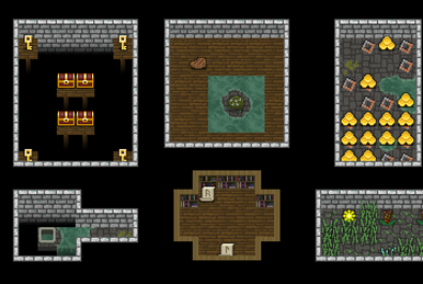 Level generation for Pixel Dungeon? (Screenshot taken from the