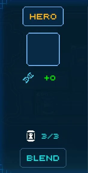 What happens when the blend cap is reached. Buy an item to reset it.