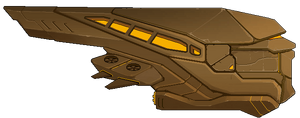 The Exterior of Qtarian ship level 6