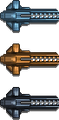 Exterior of the Railgun on Federation Ships, Qtarian Ships, and Pirate Ships.