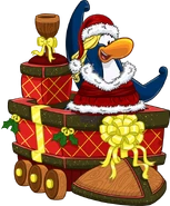 Lola leading the Christmas Parade on Innocent Island