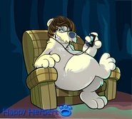 Happy Herbert's Playercard during the Talent Show