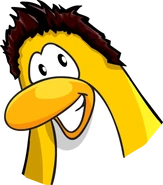 A headshot of him before he dyed his hair.