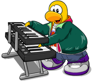 Franky and his keyboard.