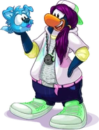 Mae's DJ outfit, alongside Simon