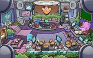 Wingman sitting atop the coffee machine in the PSA HQ (bottom left corner)