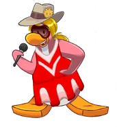 Halo getting ready for cheerleading practice