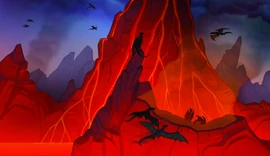 The NightWings' island.