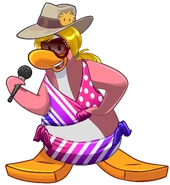 Halo getting ready for a beach party