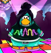 Cristina at the night club