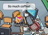 Zelda in her father's office