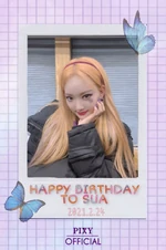 PIXY Sua's birthday Twitter post (February 24, 2021).png (714 KB) Happy Birthday Sua (2021)