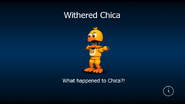 Tela de carregamento de Adventure Withered Chica.