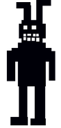 Shadow Bonnie visto no minigame da Noite 4.