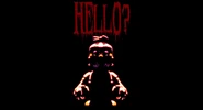 Terceiro teaser da atualização de Halloween clareado. Em cima de Nightmare Balloon Boy é possível ler "Hello?", a típica frase de Balloon Boy.