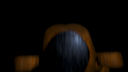 Jumpscare de Freddy quando a energia acaba.