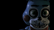 Uma foto de Toy Bonnie de olhos abertos, como visto no trailer.